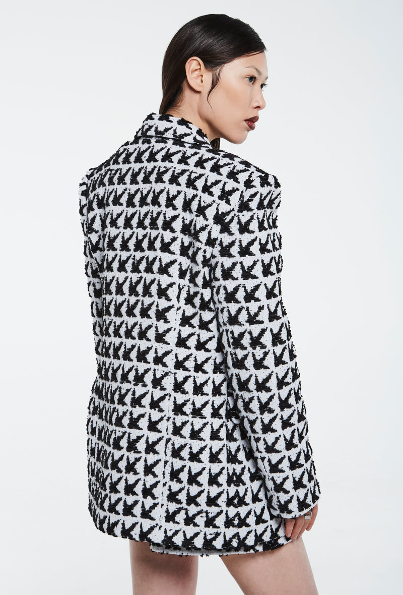 PRITCH DNA Timeless Blazer in Special Claw Printed Woven Fabric