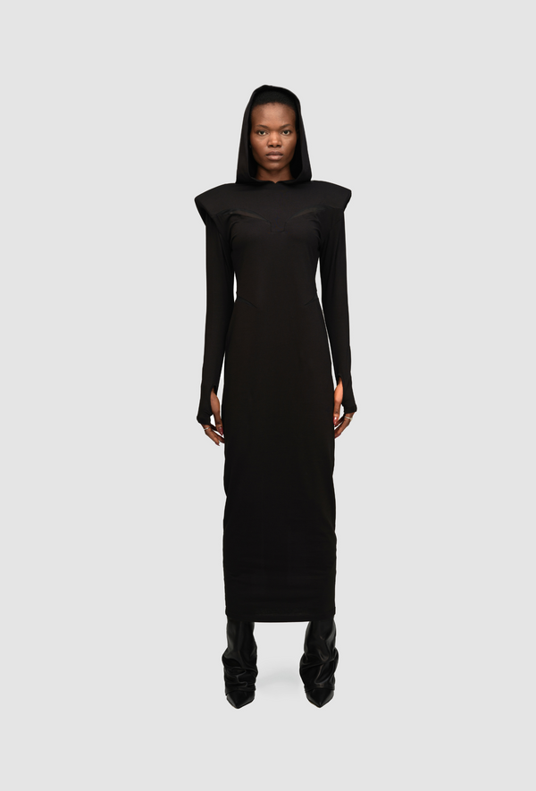 PRITCH_Chapter1_Maxi_Hooded_Dress_Black