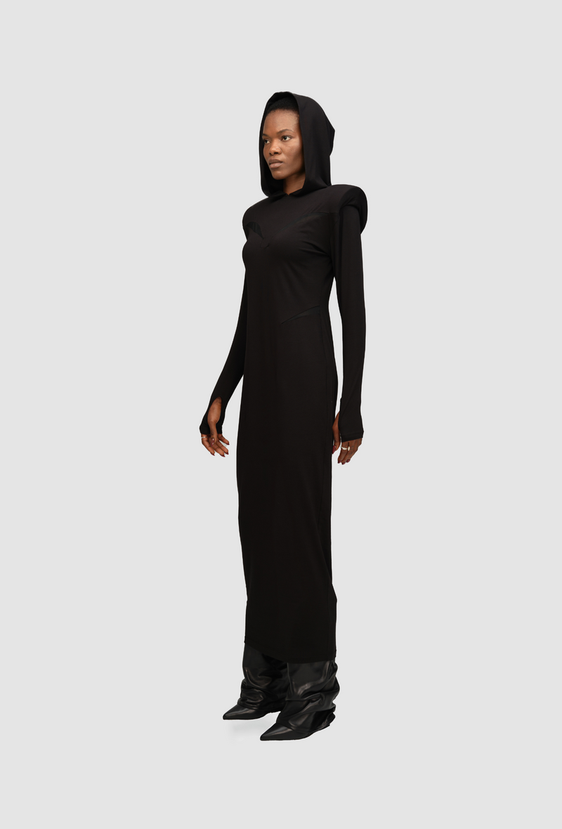 PRITCH_Chapter1_Maxi_Hooded_Dress_Black