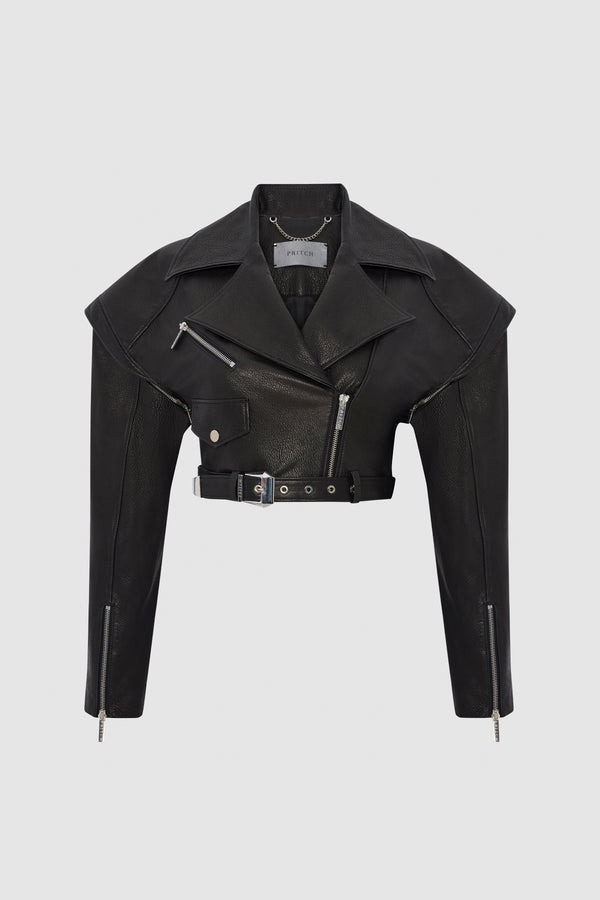 PRITCH_Chapter1_Sharp_Shoulder_Leather_Biker_Jacket_Black