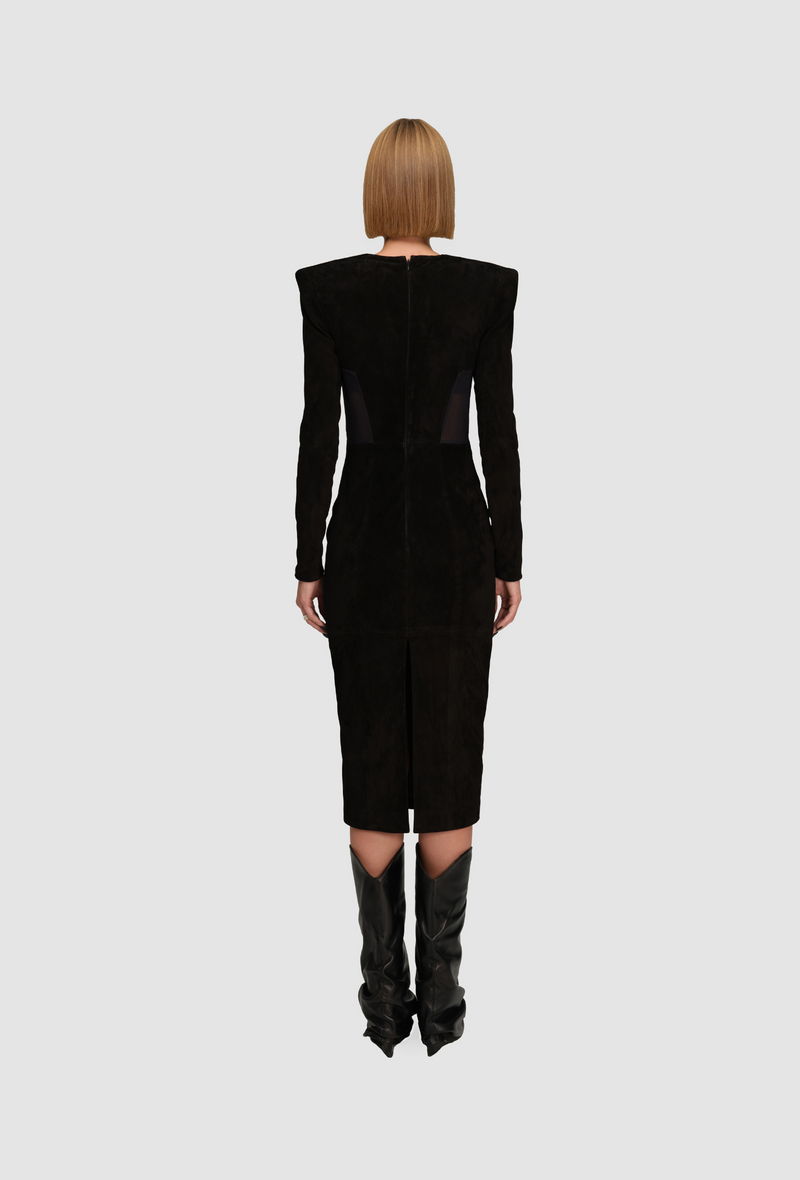 PRITCH_Chapter1_Suede_Icon_Dress_Black