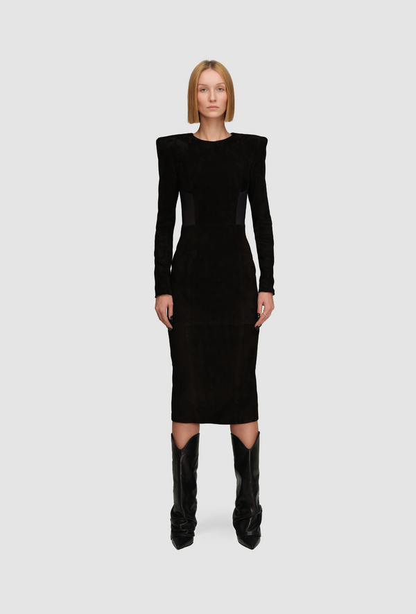 PRITCH_Chapter1_Suede_Icon_Dress_Black