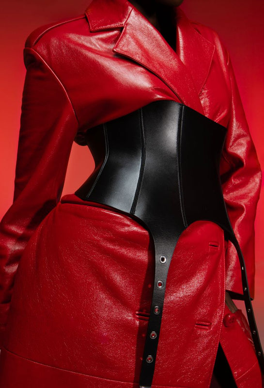 Leather Belt Wide For Women Decoration Dresses Luxury Cross Corset