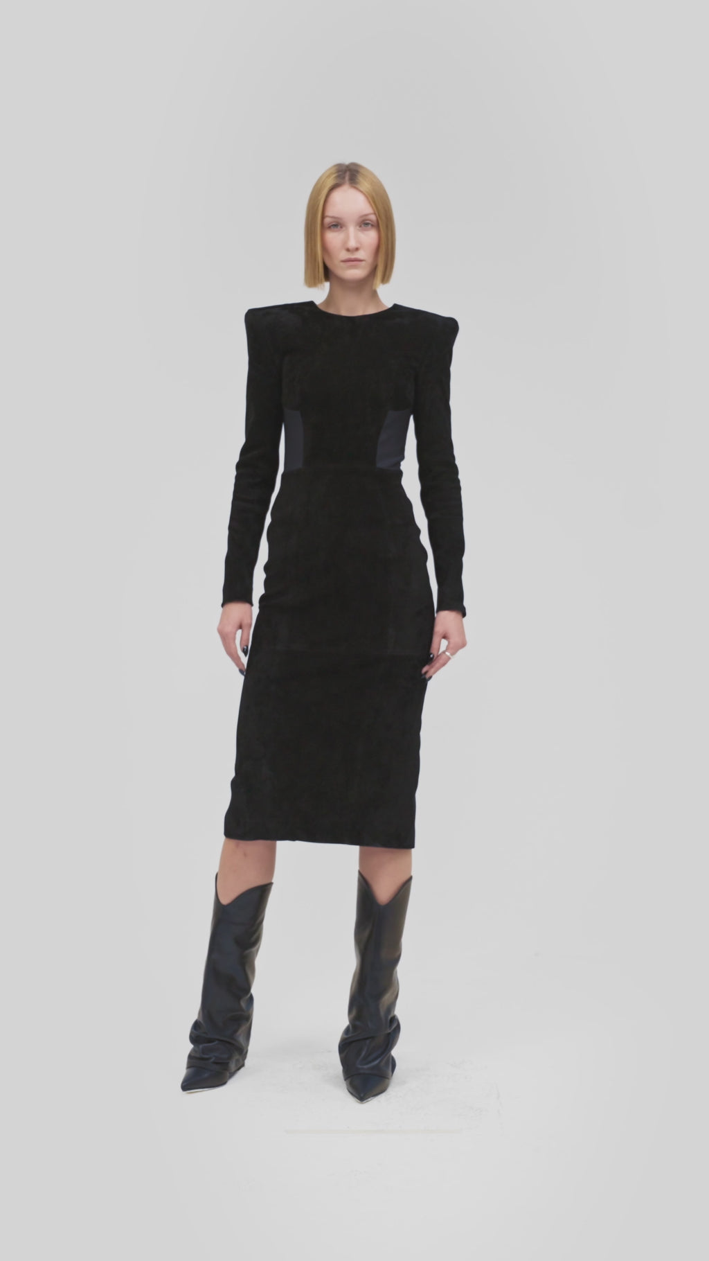 PRITCH_Chapter1_Suede_Icon_Dress_Black