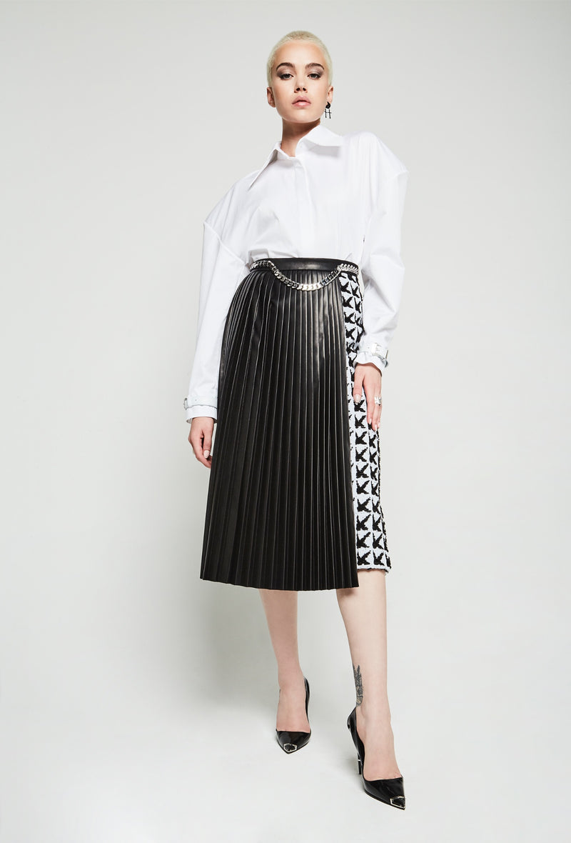 DNA Claw Pleated Skirt