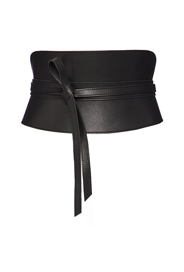 PRITCH Leather Corset Belt Black